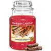 Yankee Candle Candela profumata in giara grande | Cannella Vivace | Durata Fino a 150 Ore