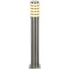 SLV lampada da terra BIG NAILS PLUS 50 / Illuminazione da esterno per stradelli, pareti, ingressi, lampada LED esterna da giardino / E27 IP44 23W acciaio inossidabile