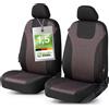 WALSER Coprisedili premium per auto Redring con chiusura lampo Qualità vincente Molto buona* Coprisedili per auto, coprisedili ZIPP-IT, 2 coprisedili anteriori nero/rosso 11873