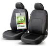 WALSER Premium Coprisedili per auto Logan con chiusura lampo Qualità Winner Very Good* Coprisedili per auto, coprisedili ZIPP-IT, 2 coprisedili anteriori nero/rosso 11860