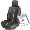 WALSER coprisedile auto Kimi, protezione sedile auto nero/verde, coprisedile auto, coprisedile auto sedili anteriori, cuscino sedile auto, protezione sedile auto, coprisedile auto sedili anteriori auto/camion