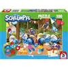 Schmidt Spiele puzzle per bambini Schmidt Spiele da 100 pezzi I Puffi Smurf Party + 2 figure 56523