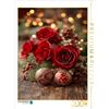CALVENDO Puzzle Festive Rose a Natale | 2000 pezzi 90x67cm Puzzle fotografico per le ore felici
