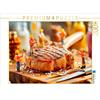 CALVENDO Puzzle Miniatura di un operaio edile che controlla la bistecca con il termometro accanto a posate lucide | 2000 pezzi dimensioni 90x67cm Foto-Puzzle per l'happy hour