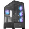 FSP M370-BA, case per PC tower midi, compatibile con formati mITX, mATX, ATX (BTF), colore nero, illuminazione ARGB. Caratteristiche: tower midi, PC, colore nero, compatibile con ATX, Micro-ITX, Mini-ITX, BTF, realizzato in SPCC, con pannello laterale …