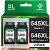 Merkloos 2 cartucce compatibili PG-545 XL e CL-546 XL per stampanti Canon