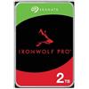 Seagate Disco rigido interno NAS Seagate IronWolf Pro da 2 TB, interfaccia da 3,5 pollici, 7200 RPM, tecnologia CMR per l'archiviazione e la condivisione dei dati