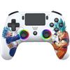 Subsonic Controller wireless Bluetooth Subsonic Dragon Ball Super Goku vs Vegeta, compatibile con PS5 e PC, con tasti posteriori, funzione turbo, illuminazione RGB, colore bianco