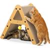 Gimars Tiragraffi Cartone a Forma di A, Tiragraffi per Gatti Cartone Spesso 4 cm, Tiragraffi Verticale e Orizzontale per Gatti e Casa Tiragraffi Gatto in Cartone, Graffiatoio per Gatti, Portata 10 kg