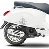Generico Kit adesivo nord bussola rosa dei venti compatibili con PIAGGIO VESPA SPRINT PRIMAVERA GTV 300 GTS 300 GTV250 GTV125 scegli colore Cod.1986 (090 Argento)