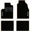 QUEMAR Tappetini Auto per Panda II 2003-2011, Bordo Beige, 2 Ricami | Kit Tappeti Moquette e Gomma su Misura / Set 2 Anteriori + 2 Posteriori / Ricami e Colori Personalizzati / Antiscivolo