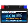 Electronicx YTX7A-BS Batteria Moto 12V 7Ah 105A - AGM sigillata, senza manutenzione, compatta e resistente - Ideale per scooter, moto, quad, ATV e veicoli powersport