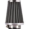 GOOFIT Filtro Aria a Cono Moto 35mm Verticale Universale Pit Bike sostituzione per 47cc 49cc 50cc 70cc 90cc 110cc 125cc Motocross Ciclomotoreee Pocket Bike Scooter Quad Nero