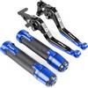 GAYANHU Kit leva di ricambio Per YAMAHA TMAX 530 500 TMAX530 T-MAX 530 500 2001-2005 2006 2007 Moto Leve Freno Frizione Manopole Estremità Manubrio(Blue)