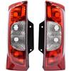 Easy Link 2 luci posteriori sinistra destra, doppie porte orizzontali | Compatibile con Fiat Fiorino, Qubo, Citroen Nemo, Peugeot Bipper 2008+, impermeabile, facile installazione