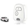 TOOMUME Cover Chiave Auto per Peugeot 107 206 Citroen C1 C2 C3 Toyota Aygo | Silicone Morbido, Antiurto, Anticaduta, Antigraffio, Custodia Protettiva Chiave per Xsara Picasso Berlingo 207 Partner Yaris