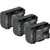 vhbw 3x batteria compatibile con JVC GZ-E220, GZ-E245, GZ-E209, GZ-E209BEU fotocamera (800mAh, 3,6V, Li-Ion), infochip