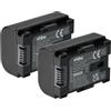 vhbw 2x batteria compatibile con JVC GZ-E200BU, GZ-E200RU, GZ-E205, GZ-E205BEU videocamera camcorder (800mAh, 3,6V, Li-Ion) con infochip