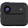 Xiuganpo Action Camera Schermo Ribaltabile 1080p Nitido (BLACK) | Display TFT Grandangolare da 143 Gradi, Alloggiamento in ABS, Vlogging e Streaming Live, Ciclismo Sci Escursionismo, Tipo C