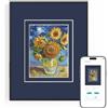 Huessen Cornice digitale, display e-ink, decorazione artistica da parete | Display in tela a colori da 13,3, antiriflesso, batteria ultra lunga, controllo tramite app, regalo di compleanno unico per