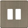 Knightsbridge Mascherina griglia 2G - Ottone antico