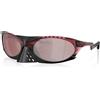 OAKLEY PLANTARIS TRANS IRON RED PRIZM SNOW BLK Occhiali da Sole