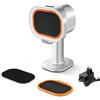 AMZCHEF Cappa aspirante mobile | Aspirazione a 4 livelli con filtro in alluminio di grande calibro, luce ad anello, 66 dB, silenzioso, argento