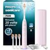 Philips Sonicare serie 7500 spazzolino elettrico - Tecnologia Next Generation Sonicare, sensore di pressione, 12 impostazioni, SmarTimer, 21 giorni autonomia, custodia con ricarica, rosa, HX7422/07