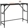 vidaXL Tavolo consolle Rovere Nero 100 x 32 x 75 cm