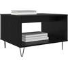 vidaXL Tavolino da salotto Rovere nero 60 x 50 x 40 cm