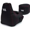 Game Over Poltrona Video Gaming BeanBag con Sgabello, Resistente all'acqua Poltrona Sacco Pouf, Interni/Esterni Poltrona Pouf Gaming, Tasche Laterali, Comodo Poltrona Puff (Cremisi Elettrico)