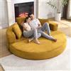 Kuczn Divano multifunzione senza ossa - Divano letto pieghevole autonomo con funzione di riposo - Divano modulare in velluto a coste - Divano letto ovale con cuscino - Divano letto per soggiorno e
