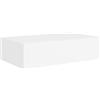 vidaXL Scaffali con Cassetti da Parete 2pz Bianco 40x23,5x10 cm in MDF