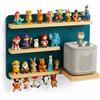 mahona Scaffale magnetico Tonie compatibile con Toniebox & Toniebox 2, mensola da parete per fino a 30 personaggi Tonie, per cameretta dei bambini, in legno certificato FSC, con foro per stazione di