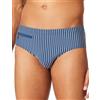 Schiesser Schiesser Herren Badehose Slip mit Reißverschlusstasche Enganliegend Single Jersey - Aqua Costume a Pantaloncino Uomo (Pacco da 1)