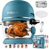 Fritaire - Air Fryer in vetro autopulente. Friggitrice ad aria con capacità di 4,8 l e sistema di riscaldamento a convezione Vortex Whirlwind (Verde)