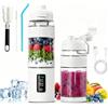 Gubbett Frullatore Portatile, 600ml, Ricaricabile,Trita Ghiaccio e Frutta Congelata (Bianco)