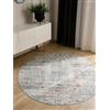 benuta Basic Tappeto Salotto George - Turchese 120 cm Rotondo - Lavabile - Fibra sintetica - Stile: Vintage - Per camere da letto, sale da pranzo, soggiorni - facile da pulire