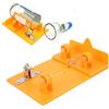 Agatige Taglierina per bottiglie di vetro, scheda PC ad alta resistenza addensata con testa in carburo tagliente Utensile da taglio per bottiglie di vino fai-da-te per tagliare vino, (Gialla)