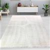 CARPETIA Tappeto a pelo lungo per soggiorno e sala da pranzo, ultra morbido, elegante, moderno, resistente, facile da pulire, durevole, armonioso, colore crema, dimensioni: 160 x 230 cm
