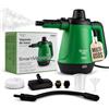 XSQUO Useful Tech Pulitore a Vapore Portatile Potente Multifunzione Pulizia Casa 1200w | Pistola 5 en 1 Pulitrice Accesori Bagno Macchina Vapore Continuo Divani Fughe Vetri Cucina 450ml LED Set Completo - xsquo