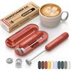 Subminimal NanoFoamer GO - Montalatte portatile, ricaricabile, colore | La frusta portatile crea microschiuma per latte macchiato e matcha, mescola frullati proteici e include una custodia