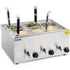 Royal Catering - RCNK-4-GN - Cuocipasta a 4 Cestelli - Contenitore GN incluso