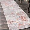 Mazovia Tappeto Passatoia Corridoio 60x200cm Antracite Arancione Astratto | Tappeto Passatoia per Cucina Lavanderia Camera da Letto Morbido Facile da Pulire Resistente Ai Detergenti Venduto al Metro