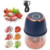 MIUUIPI Tritatutto elettrico da 350 ml, tritatutto per verdure, cipolle, tritatutto elettrico, lama in acciaio inox 304, ricarica USB di tipo C, tritatutto per verdure, carne, aglio