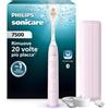 Philips Sonicare serie 7500 spazzolino elettrico - Tecnologia Next Generation Sonicare, sensore di pressione, 12 impostazioni, SmarTimer, 21 giorni autonomia, custodia con ricarica, rosa, HX7422/05