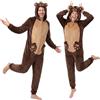 Get Trend CityComfort Animale Costume Halloween Donna e Uomo, Tuta Intera, Onesie | S-2XL Pigiama Intero Adulto Divertenti in Pile Morbido e Caldo per Invernale Carnevale e Halloween