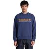 Timberland Felpa Invernale a Girocollo da Uomo con Logo Established 1973 Ricamato,