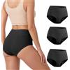 AOOWU Slip Ciclo Mestruale Super Assorbente, 3 Pezzi Mutande Donna | Mutande Mestruali Donna Assorbenti, Confortevole, Riutilizzabile e Anti-Perdite, Mutandine Mestruali Flusso Abbondante