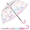 omedecal Ombrello Trasparente per Bambini, Apertura Automatica | Ombrello per Bambino e Bambina, 8 Stecche in Fibra di Vetro, Impugnatura Facile, Leggero & Antivento per Scuola e All'aperto